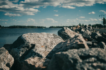 Finnish summer day at the lake