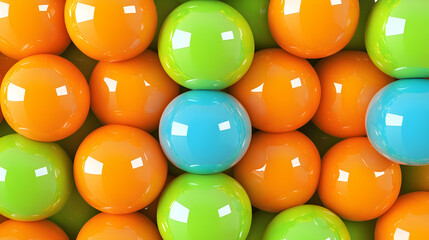 Vibrant 3D Sphere Abstract Background