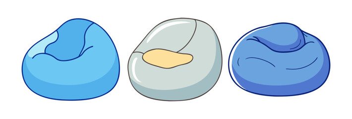bean bag vector icon, furniture vector illustration - simple illustration of bean bag perfect for logos, and furniture-themed designs.