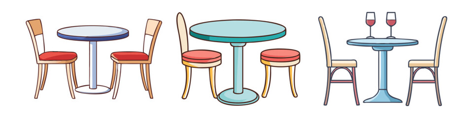 bistro table vector icon, furniture vector illustration - simple illustration of bistro table perfect for logos, and furniture-themed designs.