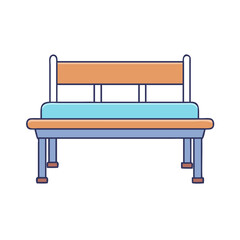 entryway bench vector icon, furniture vector illustration - simple illustration of entryway bench perfect for logos, and furniture-themed designs.