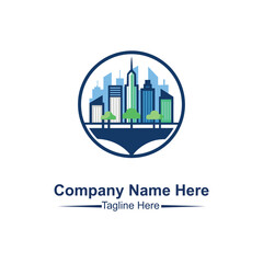 Fototapeta premium City Sky Logo