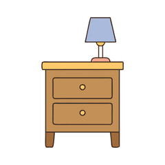 nightstand vector icon, furniture vector illustration - simple illustration of nightstand perfect for logos, and furniture-themed designs.