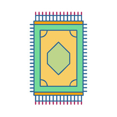 rug vector icon, furniture vector illustration - simple illustration of rug perfect for logos, and furniture-themed designs.