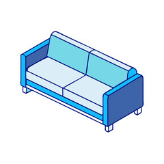 sofa bed vector icon, furniture vector illustration - simple illustration of sofa bed perfect for logos, and furniture-themed designs.