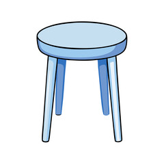 stool vector icon, furniture vector illustration - simple illustration of stool perfect for logos, and furniture-themed designs.