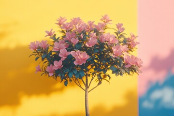 Obraz premium A old school photo of business vintage icon concept as show symbolizing growth in financial health or sustainability.