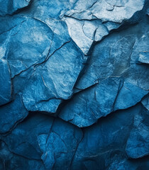 Obraz premium Blue abstract background. Dark indigo rock texture. Blue stone surface with copy space for design.