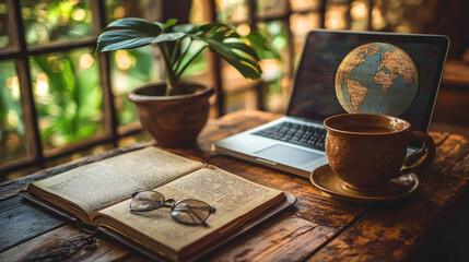 A vision board displaying a disciplined approach to achieving life goals Self-discipline Stock Photo with side copy space.