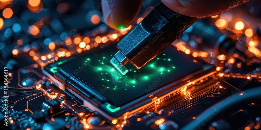 Poster high-tech circuit board connection process