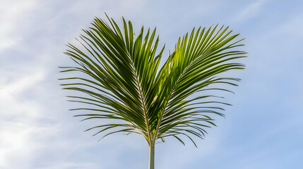 Fototapeta premium Palm Frond Photo Against Sky