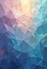 Fototapeta premium Abstract Geometric Pattern in Pastel Blues and Pinks