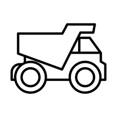 Mining Truck Icon Design