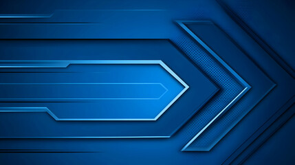 Obraz premium Abstract Blue Geometric Background Illustration