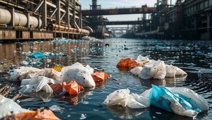 Urban waste mars nature's park, not a landscape for birds or statues