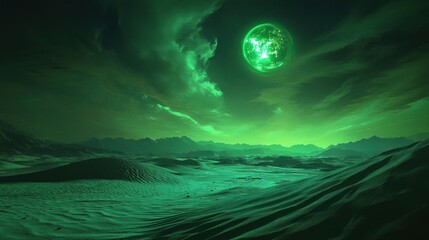 Fototapeta premium night sky and moon