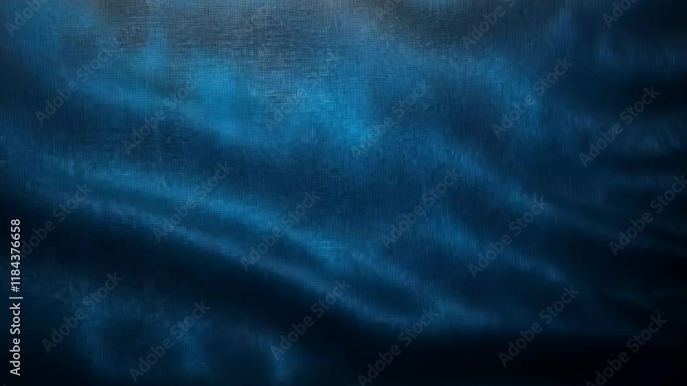 Poster deep blue ocean waves create mesmerizing patterns under dim light at twilight