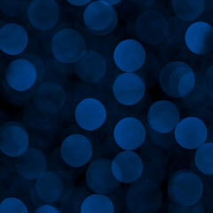 Abstract Blue Bokeh Background