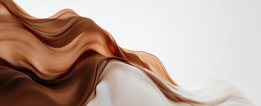 Chocolate Liquid Wave: Dynamic Food Advertisement Design Material