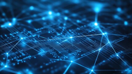 Obraz premium Abstract Technology Network Background