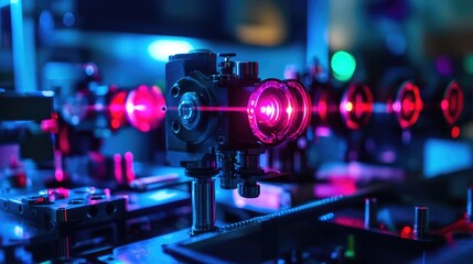Fototapeta premium Quantum sensors used in geophysics, providing precise measurements of seismic activity, magnetic fields, and gravitational forces for Earth science research