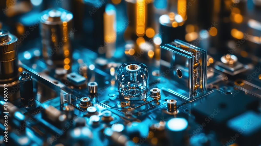 Poster quantum simulations enabling materials innovation, with quantum computers exploring new alloys, poly