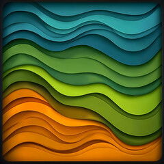 Obraz premium Abstract Wavy Background Illustration