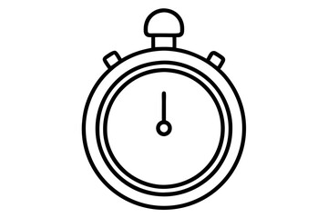 Fototapeta premium Stopwatch Outline Vector Illustration (SVG Format)