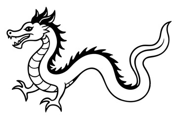 Traditional Chinese Dragon Vector Illustration (SVG Format)