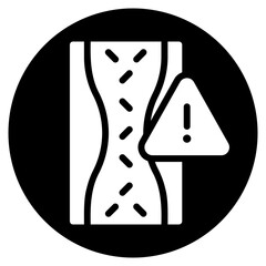 blood vessel glyph icon