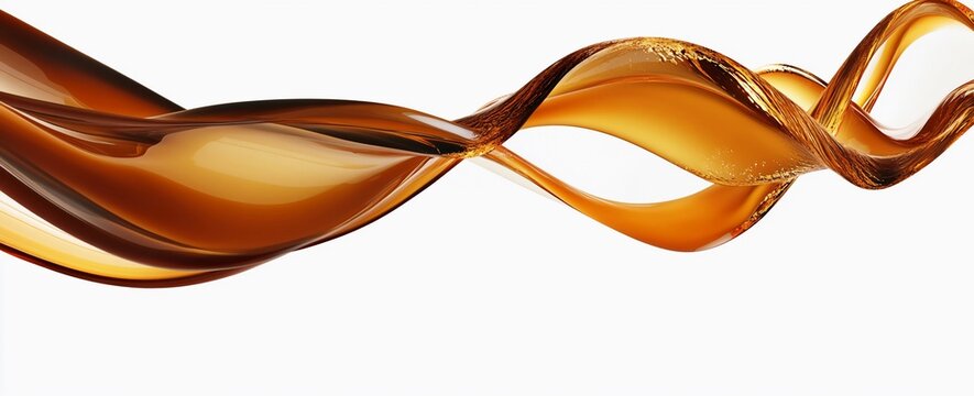 Chocolate Liquid Wave: Dynamic Food Advertisement Design Material