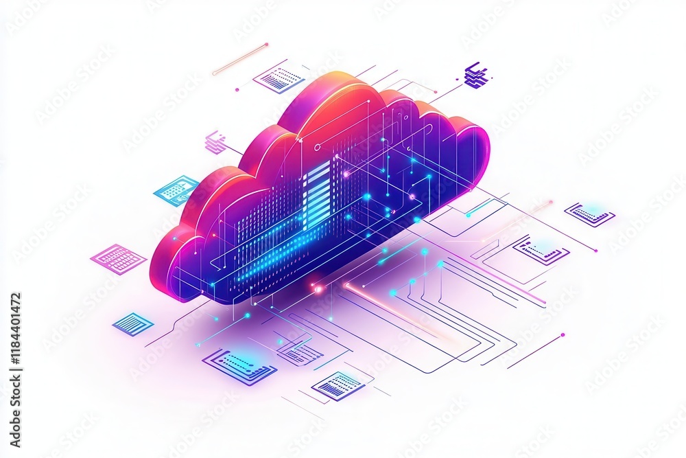 Poster connected devices in cloud network visualization