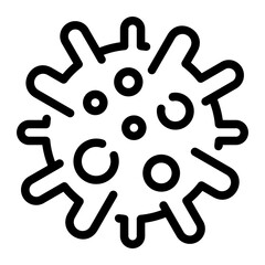 bacteria line icon
