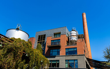 The Former Historic Brewery Compex on The San Antonio River Walk, San Antonio, Texas, USA