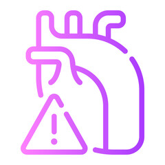 heart attack gradient icon