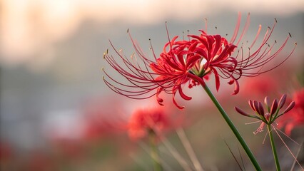 red poppy flower in spring