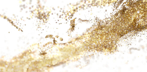 Abstract gold glitter texture. Sparkling background for holiday, luxury, glamour designs....