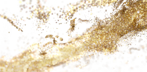 Abstract gold glitter texture. Sparkling background for holiday, luxury, glamour designs. Shimmering particles.