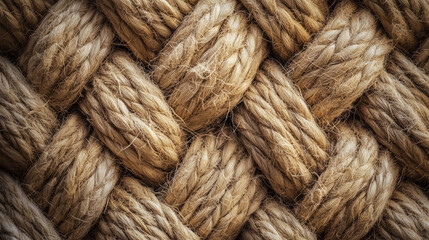 Realistic Jute Texture with Natural Colors