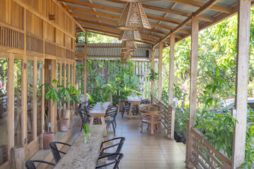 Fototapeta premium Wooden Terrace Restaurant