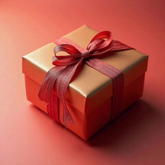 gift box with red ribbon