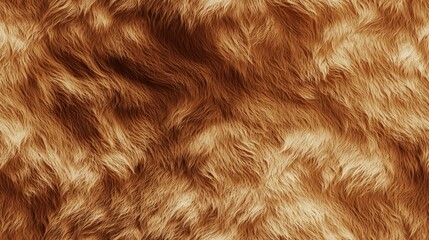 Naklejka premium A soft, textured surface featuring warm, golden fur, creating a cozy and inviting appearance that evokes comfort and warmth.