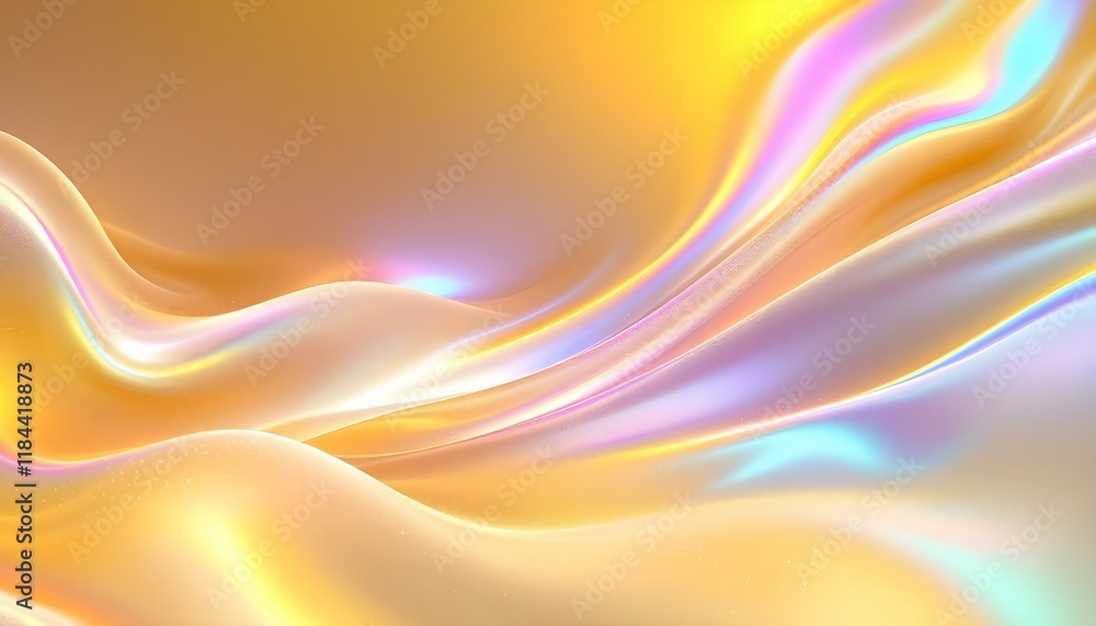 Poster Yellow abstract background with soft smooth elegant lines and grey border. Soft yellow abstract background with smooth gradients light effects for elegant minimal design and vibrant artistic visuals