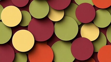 A background with circles in aqua and magenta 