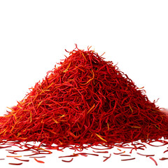 Fototapeta premium realistic red saffron thread isolated on transparent background 