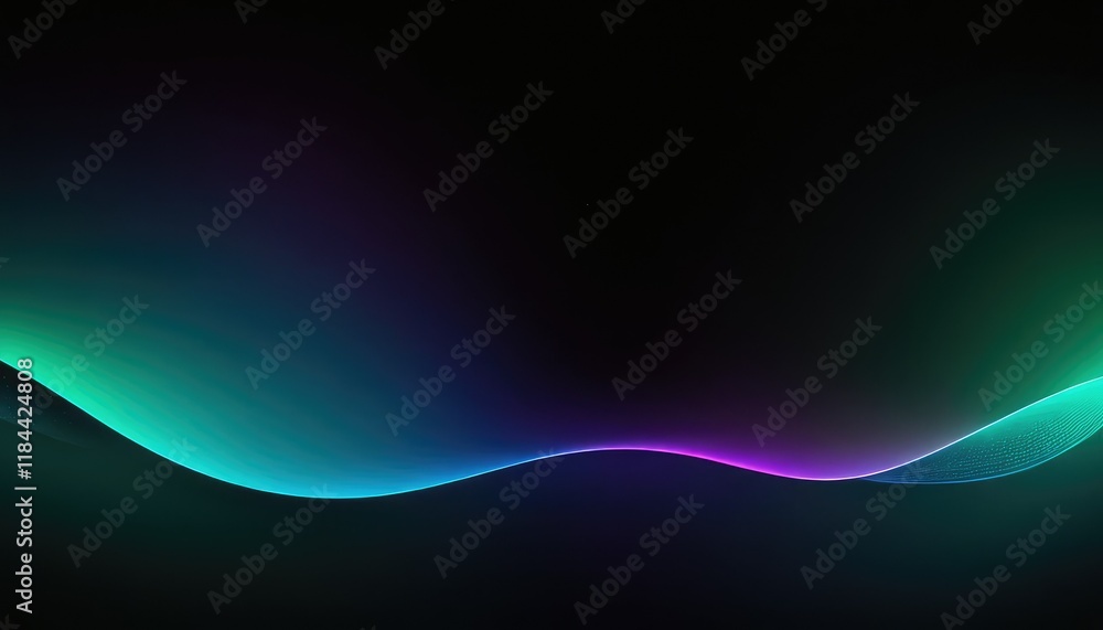 Poster 3d abstract network technology background with flowing particles 6