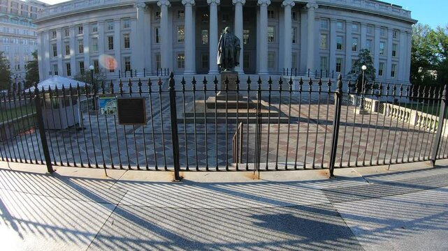 The Department of The Treasury in Washington DC, USA