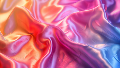 Obraz premium Abstract Colorful Silk Drape Background Image