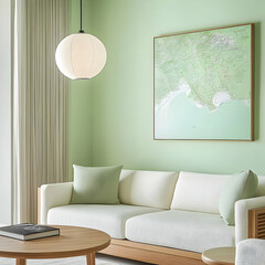Green Room Interior Illustration