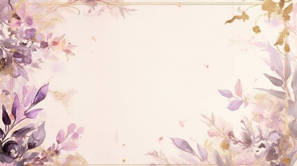 Elegant Abstract Wedding Invitation, modern design featuring pastel pink watercolor with glittering gold accents, perfect for Valentine's Day celebrations and romantic events.